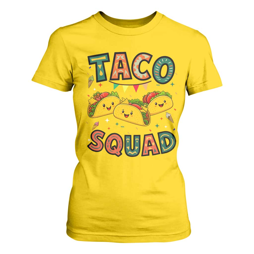 Taco Squad T Shirt For Women Funny Mexican Food Lovers Gift TS12 Daisy Print Your Wear