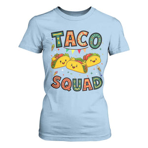 Taco Squad T Shirt For Women Funny Mexican Food Lovers Gift TS12 Light Blue Print Your Wear