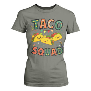 Taco Squad T Shirt For Women Funny Mexican Food Lovers Gift TS12 Military Green Print Your Wear