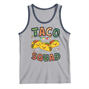 Taco Squad Tank Top Funny Mexican Food Lovers Gift TS12 Athletic Heather Navy Print Your Wear