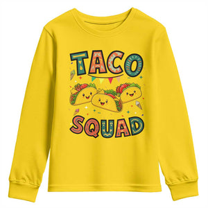 Taco Squad Youth Sweatshirt Funny Mexican Food Lovers Gift TS12 Daisy Print Your Wear