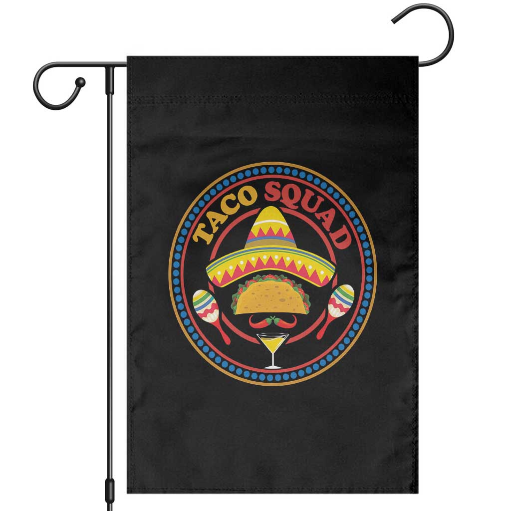 Taco Squad Garden Flag Mexican Food Lovers Gift TS12 Black Print Your Wear