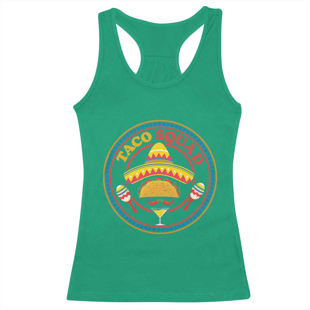 Taco Squad Racerback Tank Top Mexican Food Lovers Gift TS12 Irish Green Print Your Wear