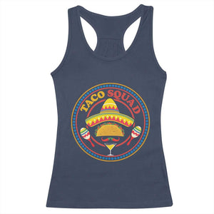 Taco Squad Racerback Tank Top Mexican Food Lovers Gift TS12 Navy Print Your Wear