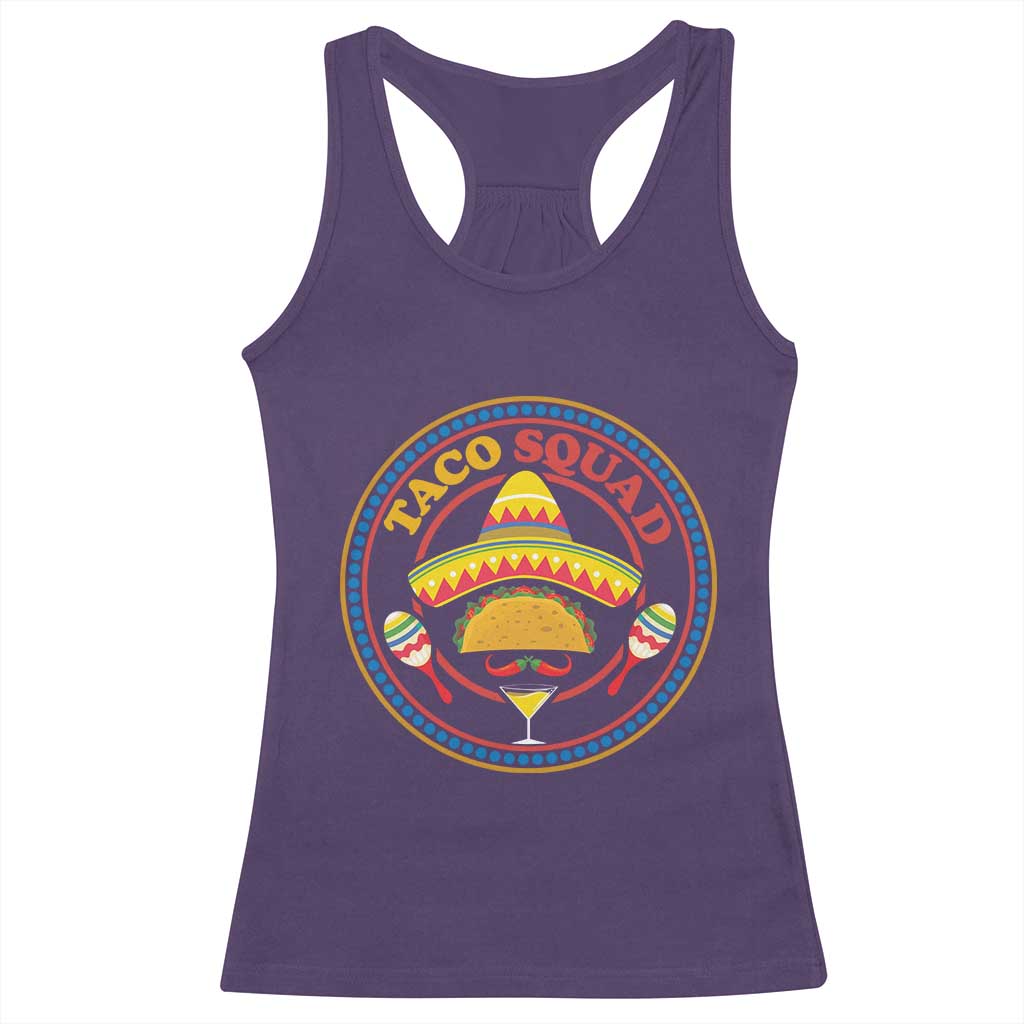 Taco Squad Racerback Tank Top Mexican Food Lovers Gift TS12 Purple Print Your Wear