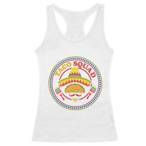 Taco Squad Racerback Tank Top Mexican Food Lovers Gift TS12 White Print Your Wear