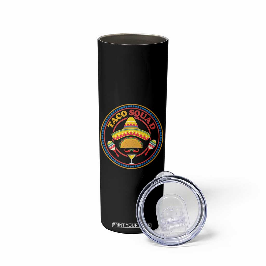 Taco Squad Skinny Tumbler Mexican Food Lovers Gift TS12 Print Your Wear