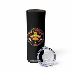 Taco Squad Skinny Tumbler Mexican Food Lovers Gift TS12 Print Your Wear
