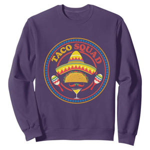 Taco Squad Sweatshirt Mexican Food Lovers Gift TS12 Purple Print Your Wear