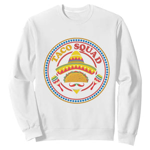 Taco Squad Sweatshirt Mexican Food Lovers Gift TS12 White Print Your Wear