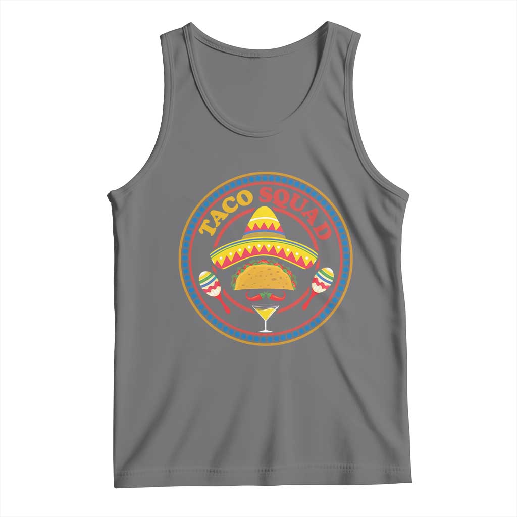 Taco Squad Tank Top Mexican Food Lovers Gift TS12 Black Heather Print Your Wear