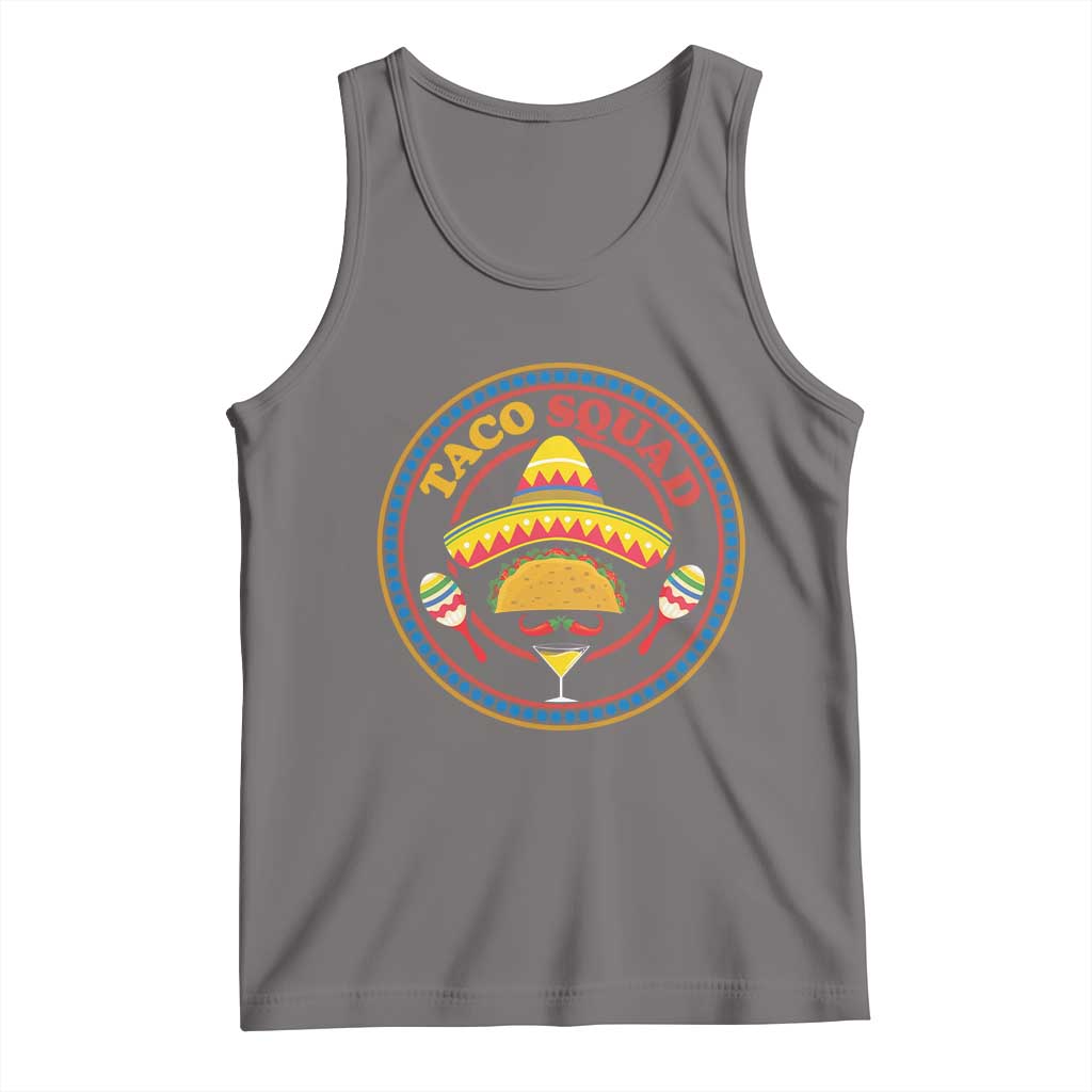 Taco Squad Tank Top Mexican Food Lovers Gift TS12 Deep Heather Print Your Wear