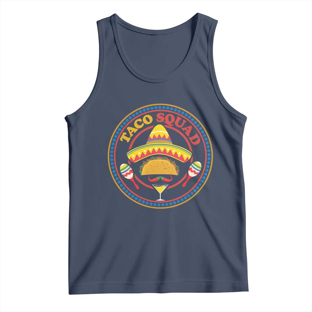 Taco Squad Tank Top Mexican Food Lovers Gift TS12 Navy Print Your Wear