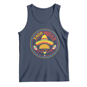 Taco Squad Tank Top Mexican Food Lovers Gift TS12 Navy Print Your Wear