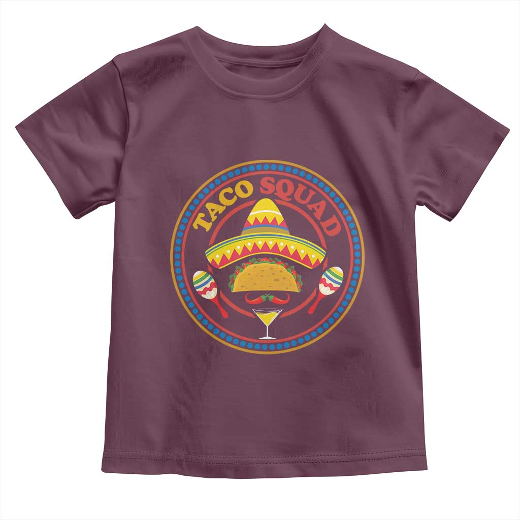 Taco Squad Toddler T Shirt Mexican Food Lovers Gift TS12 Maroon Print Your Wear