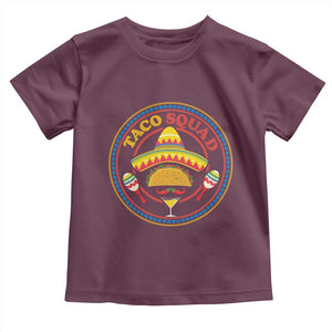 Taco Squad Toddler T Shirt Mexican Food Lovers Gift TS12 Maroon Print Your Wear