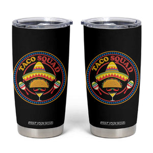 Taco Squad Tumbler Cup Mexican Food Lovers Gift TS12 Black Print Your Wear
