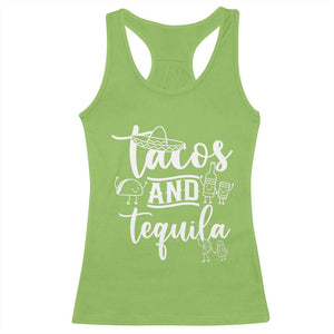 Tacos And Tequila Lover Racerback Tank Top Funny Humor Gift TS12 Lime Print Your Wear