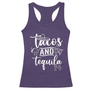 Tacos And Tequila Lover Racerback Tank Top Funny Humor Gift TS12 Purple Print Your Wear