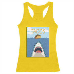 Funny Tacos Lover Racerback Tank Top Shark Attack Humor Gift TS12 Daisy Print Your Wear