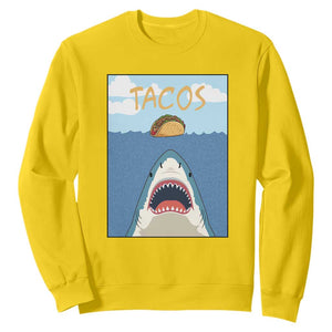 Funny Tacos Lover Sweatshirt Shark Attack Humor Gift TS12 Daisy Print Your Wear