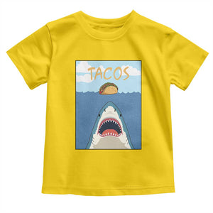Funny Tacos Lover Toddler T Shirt Shark Attack Humor Gift TS12 Daisy Print Your Wear