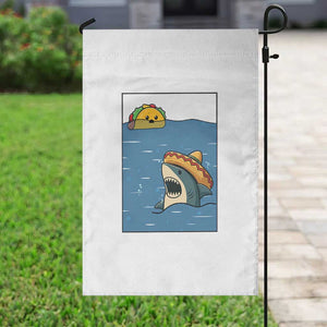 Tacos Lover Garden Flag Funny Shark Humor Foodie Gift TS12 Print Your Wear