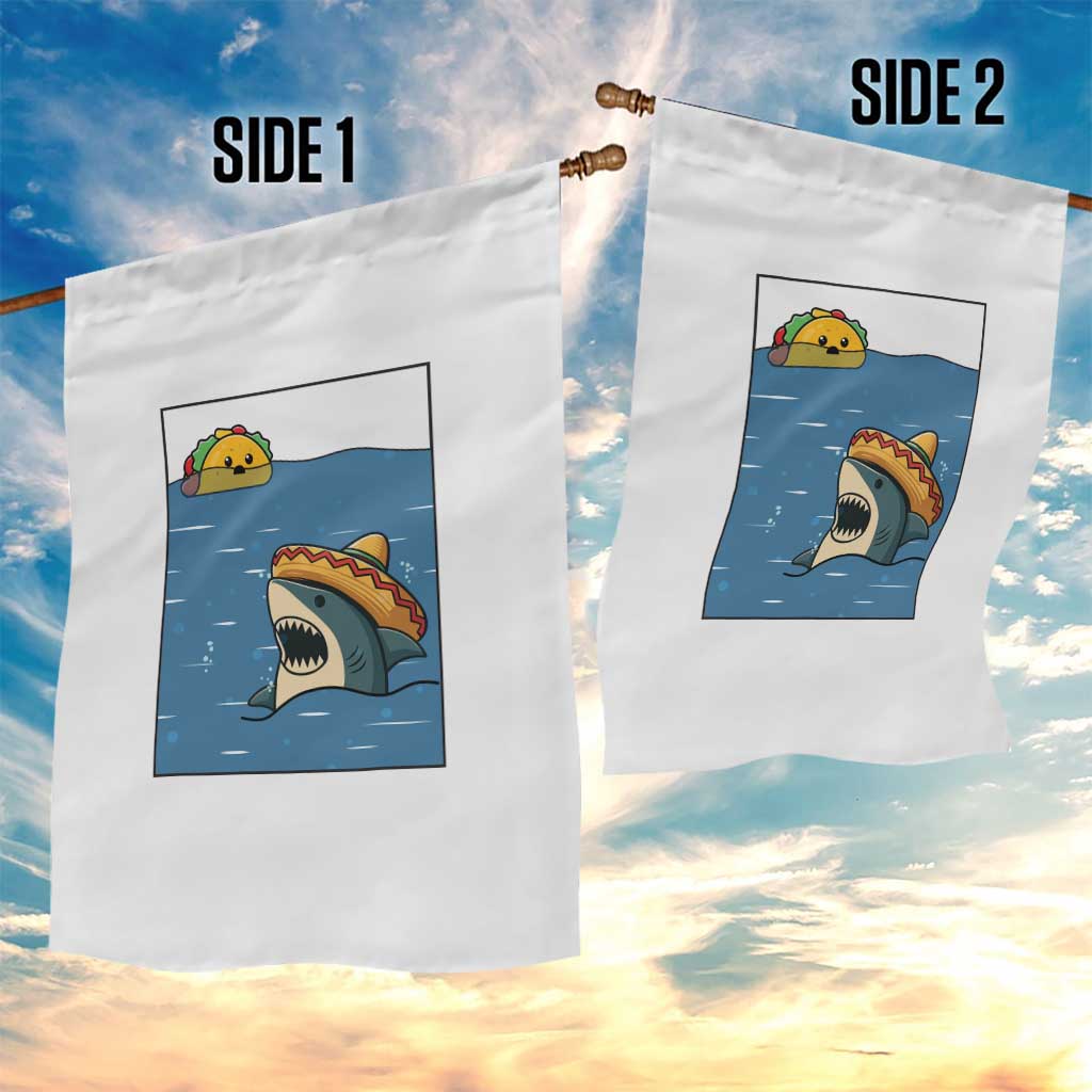 Tacos Lover Garden Flag Funny Shark Humor Foodie Gift TS12 Print Your Wear