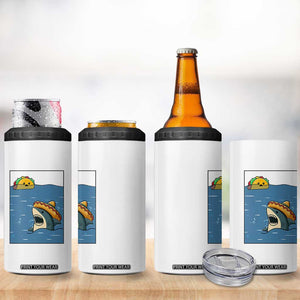Tacos Lover 4 in 1 Can Cooler Tumbler Funny Shark Humor Foodie Gift TS12 Print Your Wear