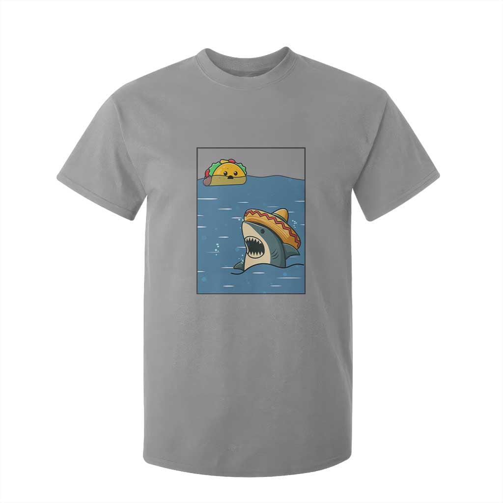 Tacos Lover T Shirt For Kid Funny Shark Humor Foodie Gift TS12 Sport Gray Print Your Wear