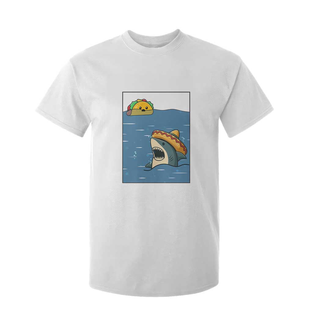 Tacos Lover T Shirt For Kid Funny Shark Humor Foodie Gift TS12 White Print Your Wear