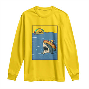 Tacos Lover Long Sleeve Shirt Funny Shark Humor Foodie Gift TS12 Daisy Print Your Wear