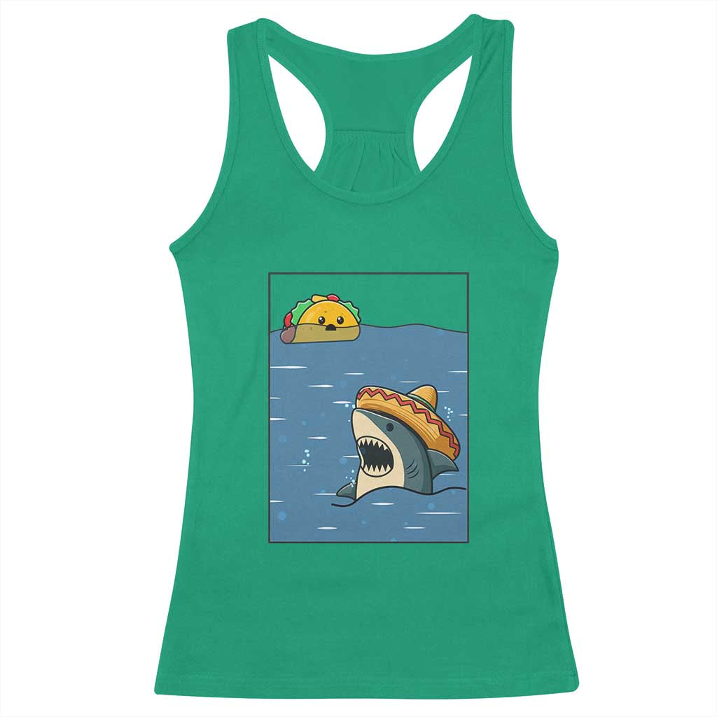 Tacos Lover Racerback Tank Top Funny Shark Humor Foodie Gift TS12 Irish Green Print Your Wear