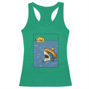 Tacos Lover Racerback Tank Top Funny Shark Humor Foodie Gift TS12 Irish Green Print Your Wear