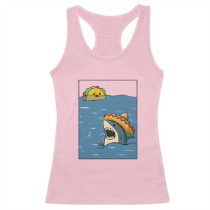 Tacos Lover Racerback Tank Top Funny Shark Humor Foodie Gift TS12 Light Pink Print Your Wear