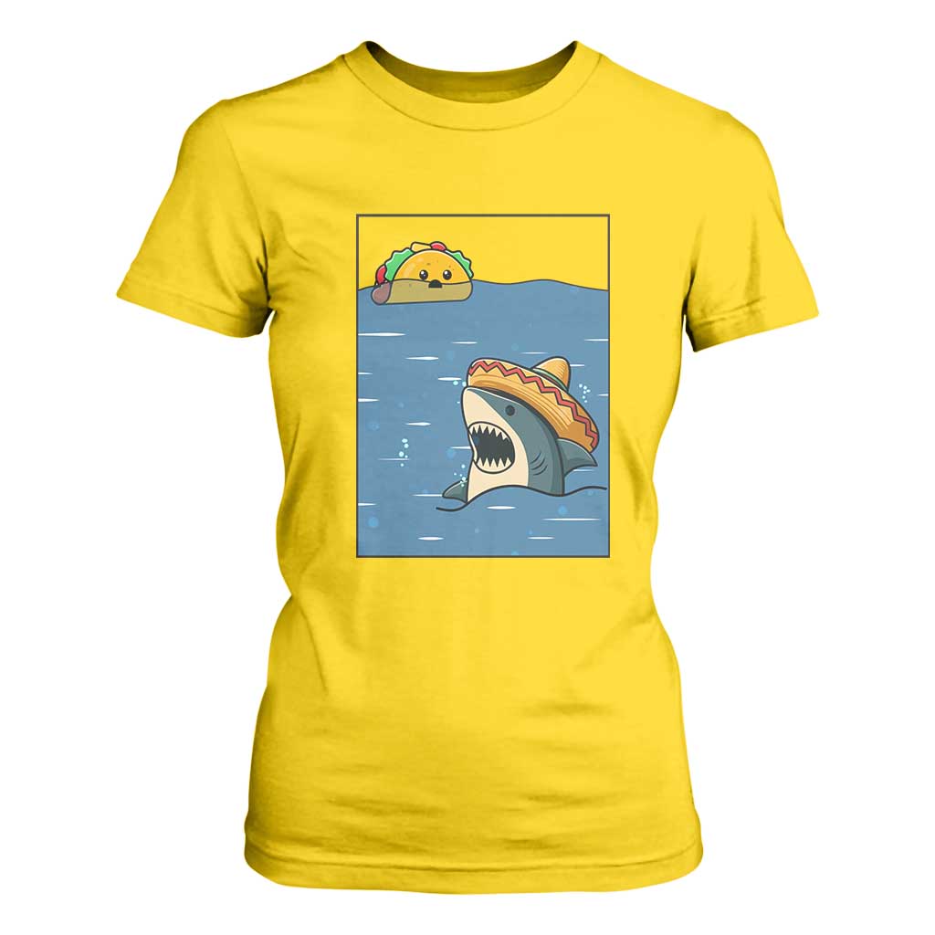 Tacos Lover T Shirt For Women Funny Shark Humor Foodie Gift TS12 Daisy Print Your Wear