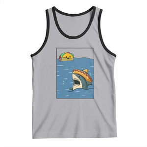 Tacos Lover Tank Top Funny Shark Humor Foodie Gift TS12 Athletic Heather Black Print Your Wear