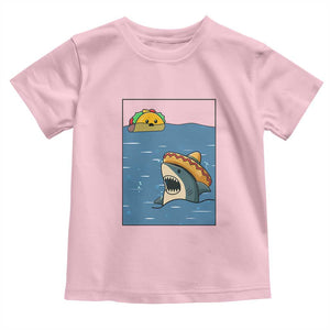 Tacos Lover Toddler T Shirt Funny Shark Humor Foodie Gift TS12 Light Pink Print Your Wear