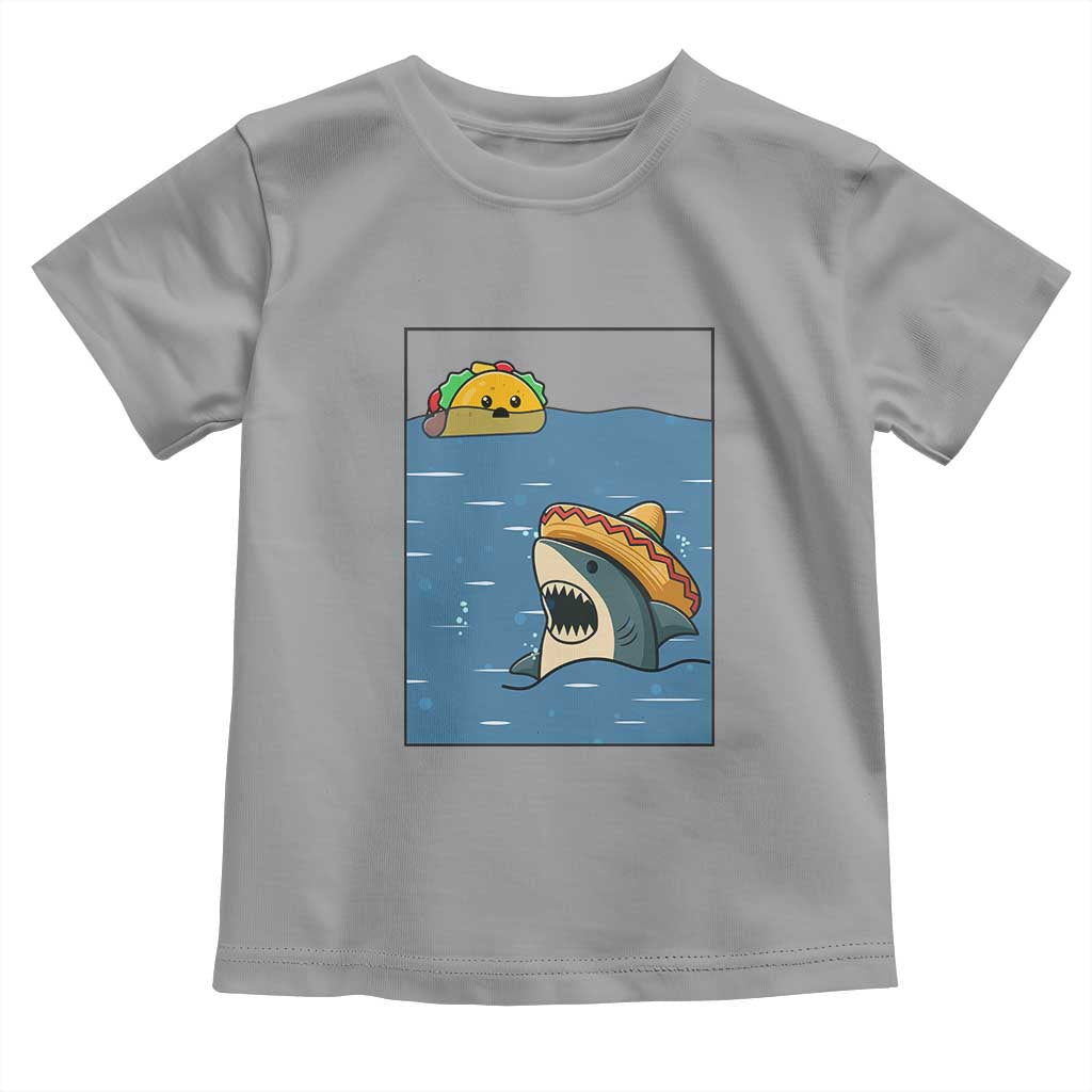 Tacos Lover Toddler T Shirt Funny Shark Humor Foodie Gift TS12 Sport Gray Print Your Wear