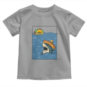 Tacos Lover Toddler T Shirt Funny Shark Humor Foodie Gift TS12 Sport Gray Print Your Wear