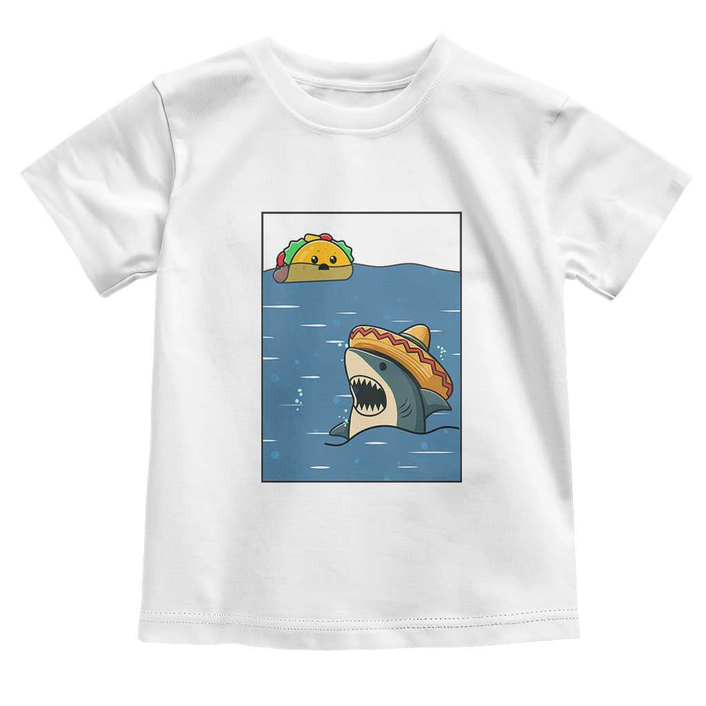 Tacos Lover Toddler T Shirt Funny Shark Humor Foodie Gift TS12 White Print Your Wear