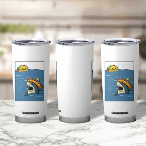 Tacos Lover Tumbler Cup Funny Shark Humor Foodie Gift TS12 Print Your Wear