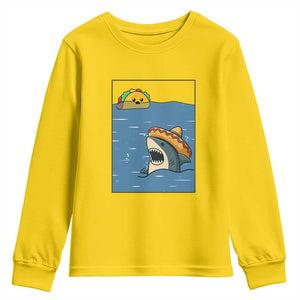 Tacos Lover Youth Sweatshirt Funny Shark Humor Foodie Gift TS12 Daisy Print Your Wear