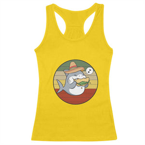 Mexican Food Lover Gift Racerback Tank Top Funny Shark Eating Tacos TS12 Daisy Print Your Wear