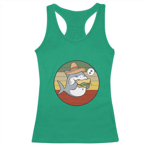 Mexican Food Lover Gift Racerback Tank Top Funny Shark Eating Tacos TS12 Irish Green Print Your Wear