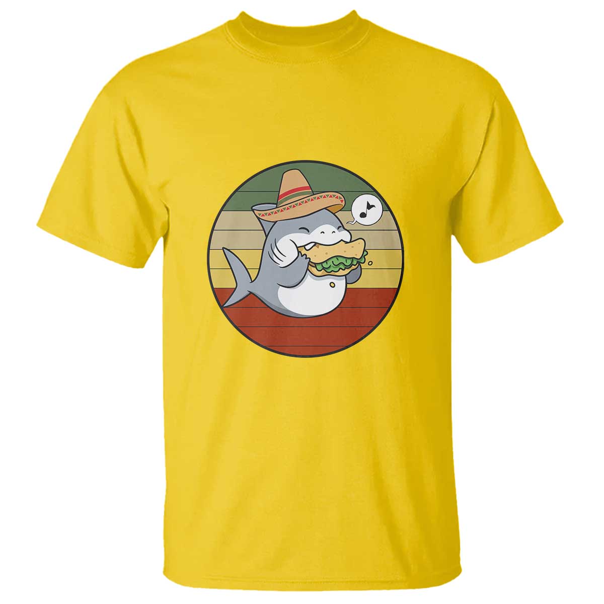 Mexican Food Lover Gift T Shirt Funny Shark Eating Tacos TS12 Daisy Print Your Wear