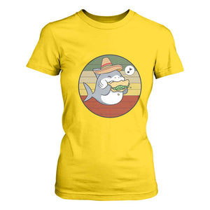 Mexican Food Lover Gift T Shirt For Women Funny Shark Eating Tacos TS12 Daisy Print Your Wear