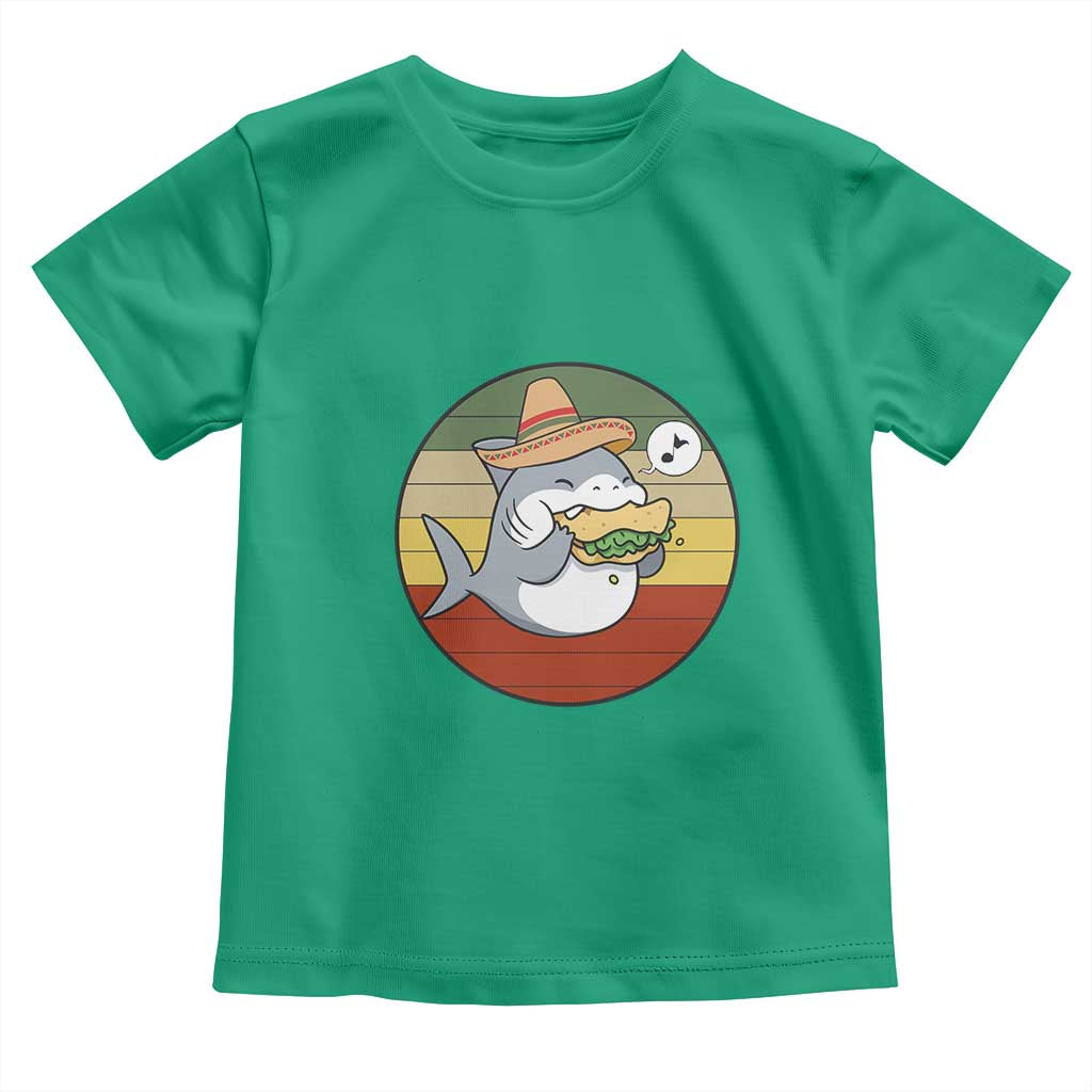 Mexican Food Lover Gift Toddler T Shirt Funny Shark Eating Tacos TS12 Irish Green Print Your Wear