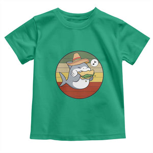 Mexican Food Lover Gift Toddler T Shirt Funny Shark Eating Tacos TS12 Irish Green Print Your Wear