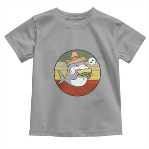 Mexican Food Lover Gift Toddler T Shirt Funny Shark Eating Tacos TS12 Sport Gray Print Your Wear